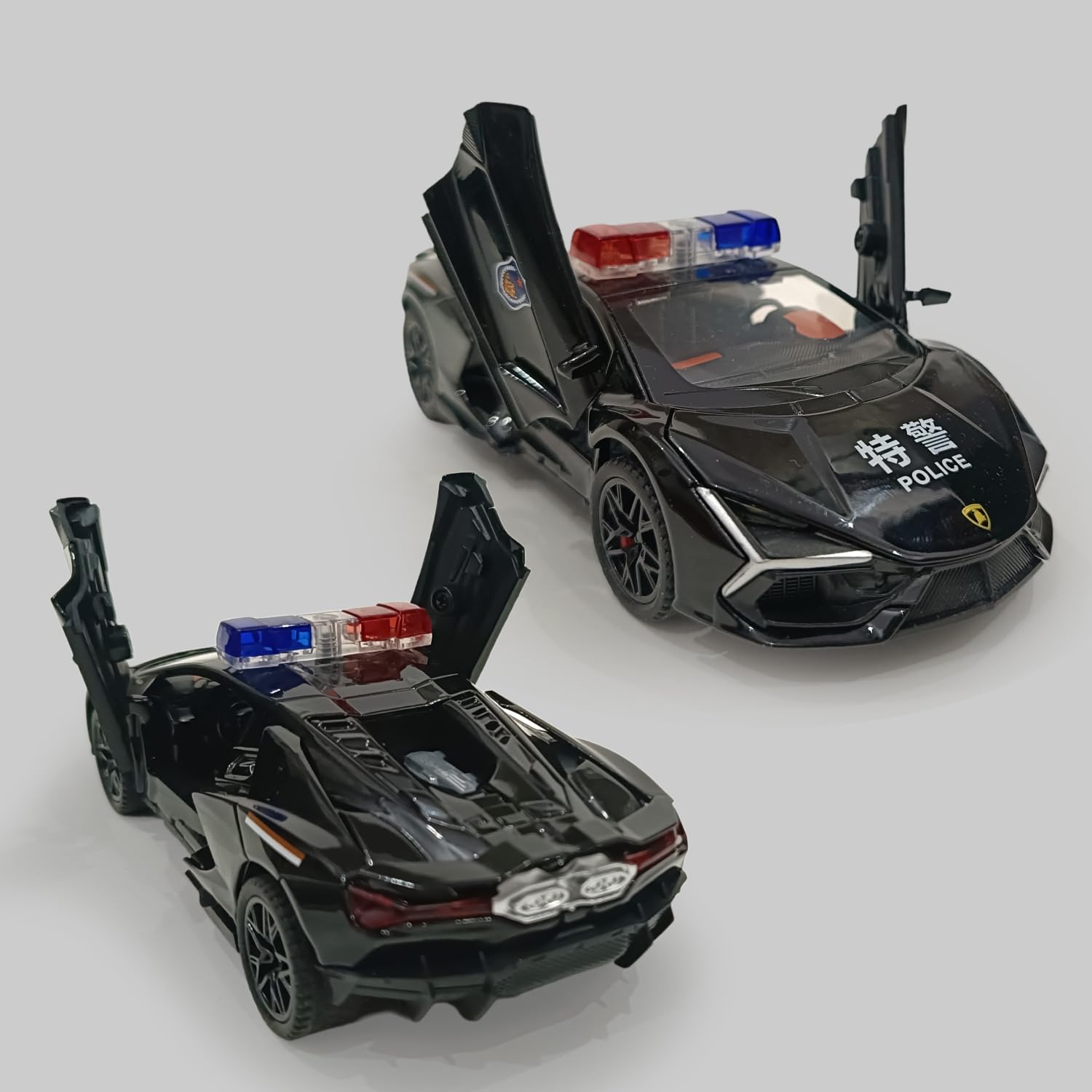 Planet of Toys Lamborghini Alloy Police Car Model - Diecast Metal